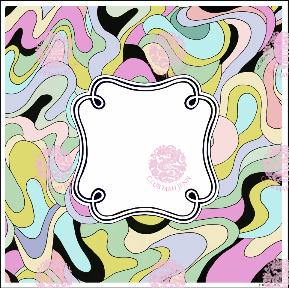 Miss Poochie Leatherette Mahjong Mat by Club Mah Jenn**PREORDER**