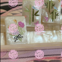 Pearl Royale Miss Poochie Mother of Pearl Luxury Mahjong Set by Club Mah Jenn**PREORDER**