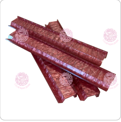 Magenta Mother of Pearl Set of 4 Mahjong Racks by Club Mah Jenn**PREORDER**