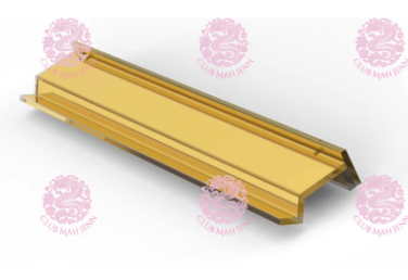 Gold Mirrored Set of 4 Mahjong Racks by Club Mah Jenn**PREORDER**