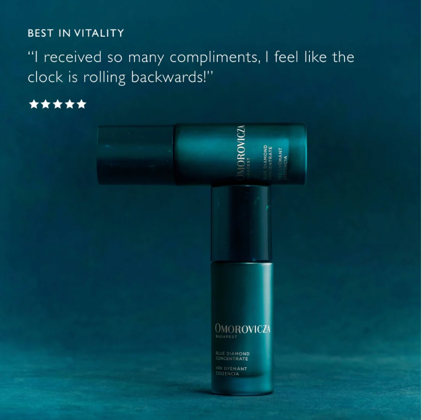 Omorovicza Blue Diamond Concentrate: Redensify & Lift - Diamond Peptides | Arabinogalactans - View 3