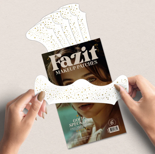 Fazit Gold Glitter Freckles Makeup Patches - View 2