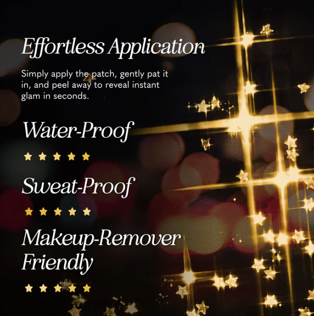 Fazit Gold Glitter Freckles Makeup Patches - View 4