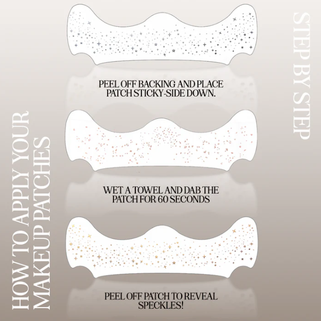 Fazit Gold Glitter Freckles Makeup Patches - View 7