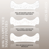 Fazit Gold Glitter Freckles Makeup Patches