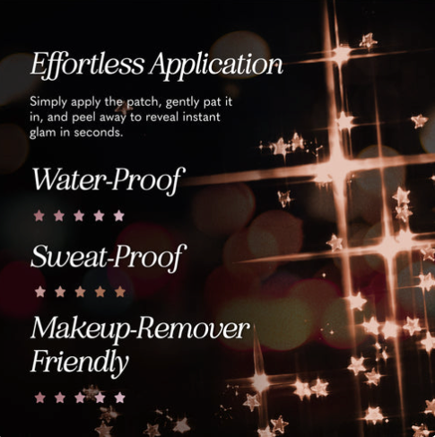 Fazit Rose Gold Stardust Speckles Makeup Patches - View 5
