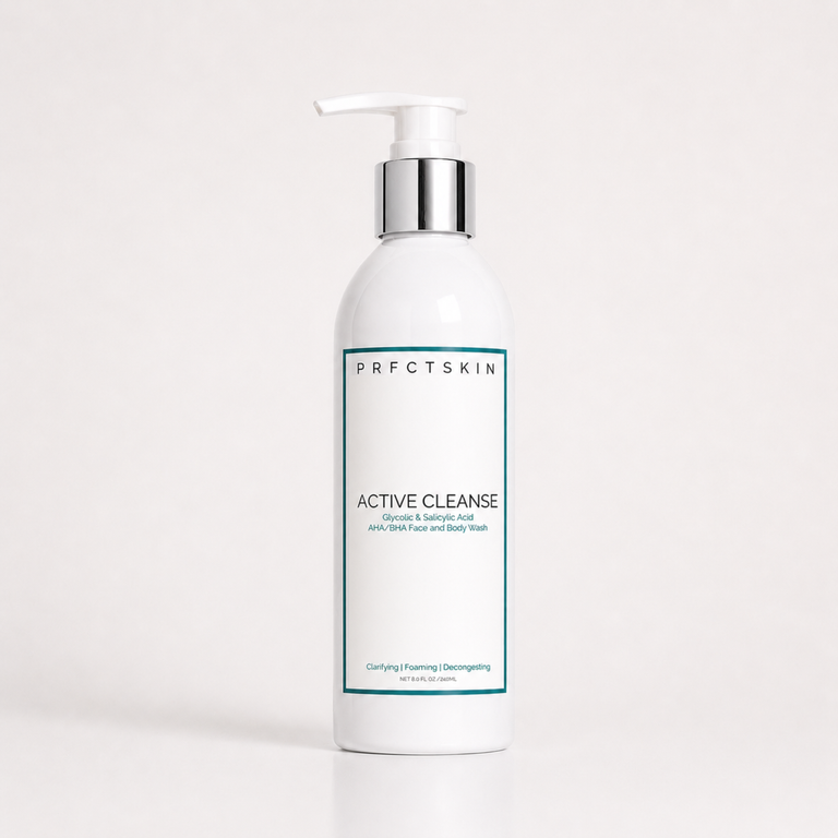 Active Cleanse: BHA/AHA Salicylic + Glycolic Exfoliating Cleanser