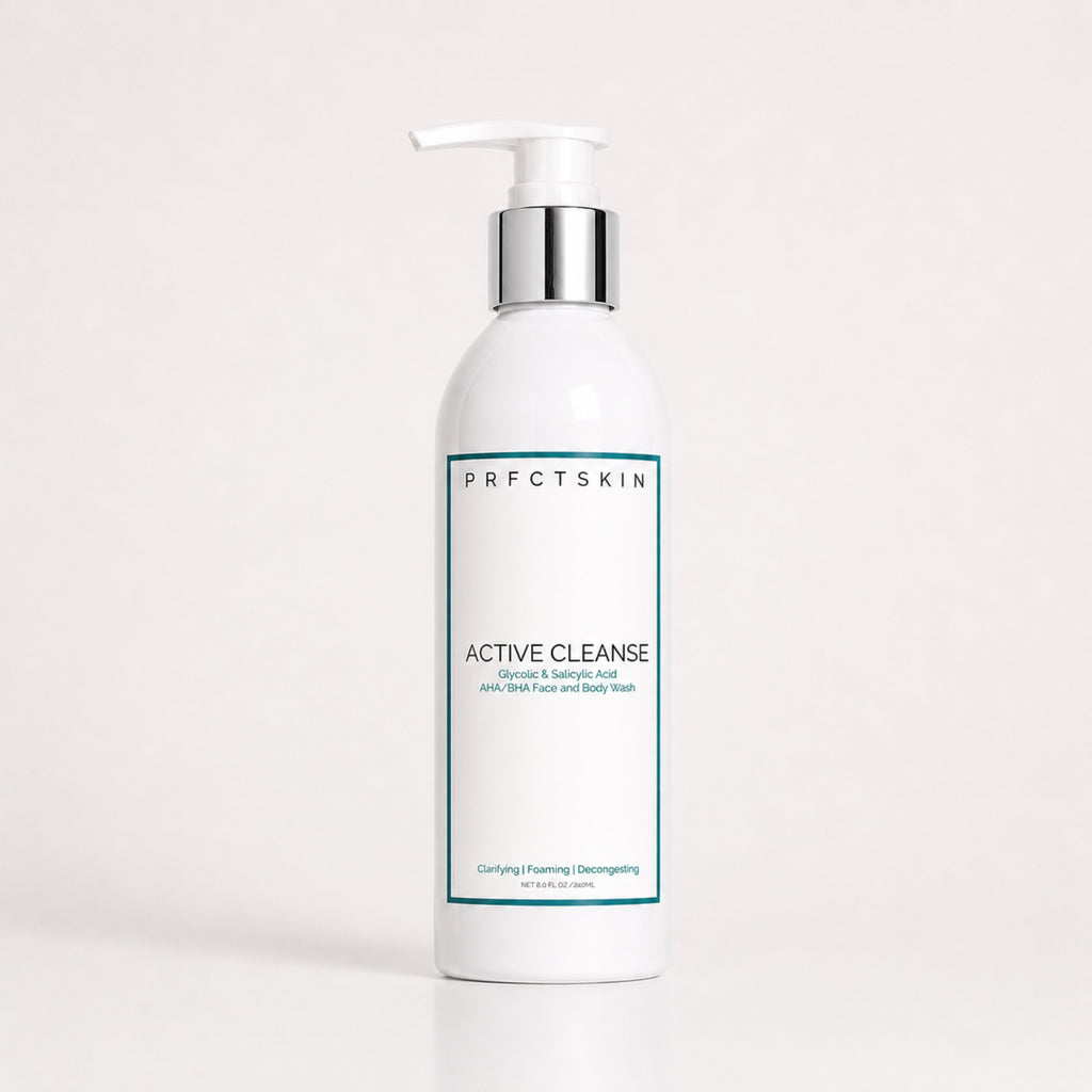 Active Cleanse: BHA/AHA Salicylic + Glycolic Exfoliating Cleanser