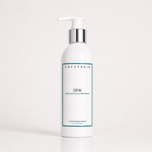 8 oz Dew Face Moisturizer: Non-Comedegenic Clean Hydration with Hyaluronic | Coconut Milk