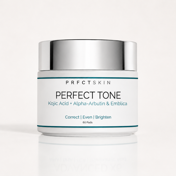 Perfect Tone Pads: Discoloration Fading + Brightening Pads with Kojic Acid | Alpha-Arbutin