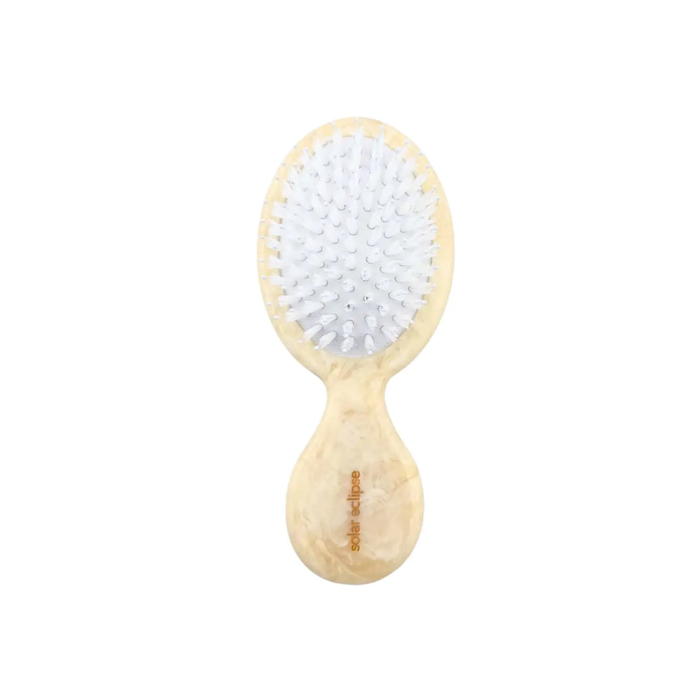 Solar Eclipse Hand-Painted Handbag Hero Hair Brush - Wild Rose | Eco-Friendly - View 3