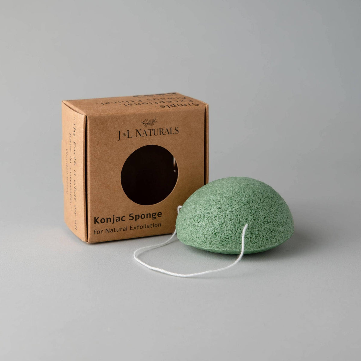 J&L Naturals - Konjac Sponge: Green Tea