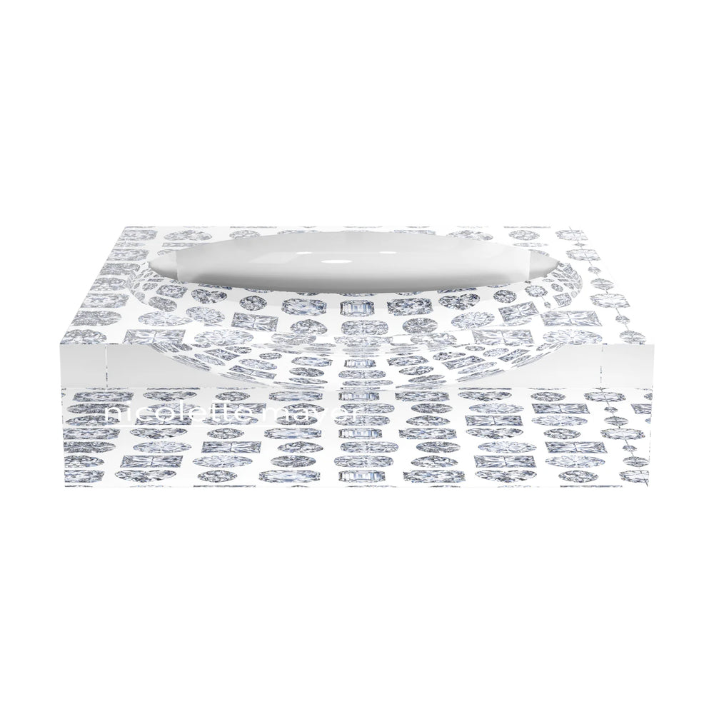 Nicolette Meyer Acrylic Catchall Dish - "Bougie Diamonds" - View 3