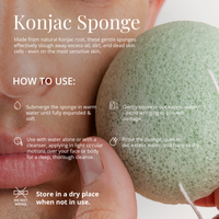 J&L Naturals - Konjac Sponge: Green Mint