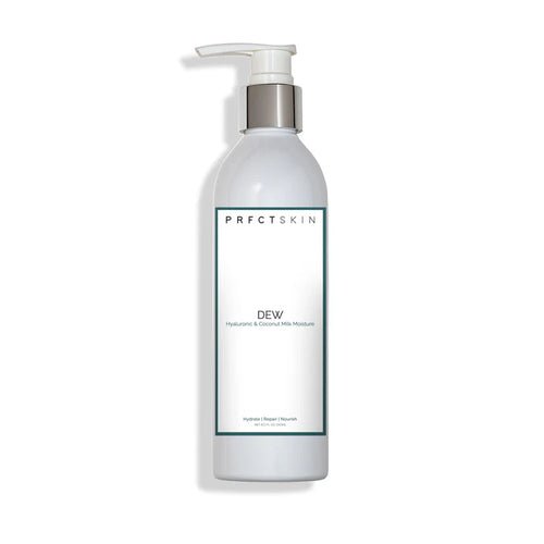 8 oz Dew Face Moisturizer: Non-Comedegenic Clean Hydration with Hyaluronic | Coconut Milk