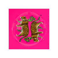 Nicolette Meyer Acrylic Catchall Dish - "Hot Pink Leopard"