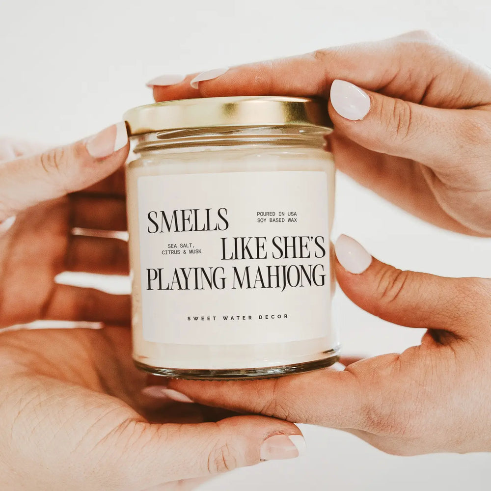 "Smells Like She's Playing Mahjong" - Soy Candle - View 1