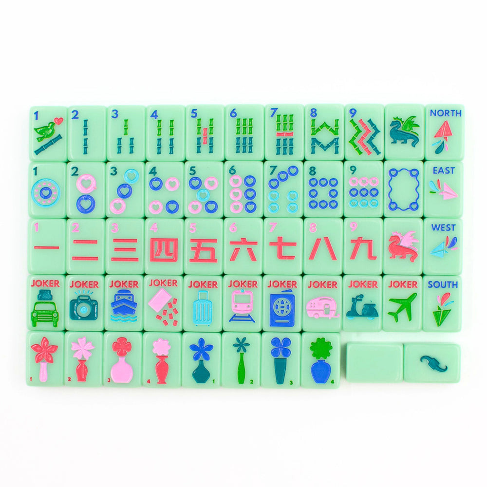 My Fair Mahjong Mini Mahjong Travel Set - Teal - View 2