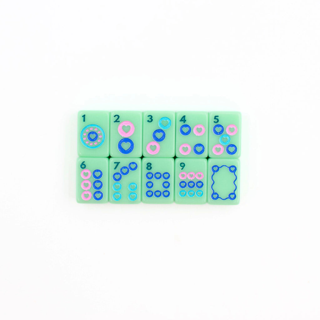 My Fair Mahjong Mini Mahjong Travel Set - Teal