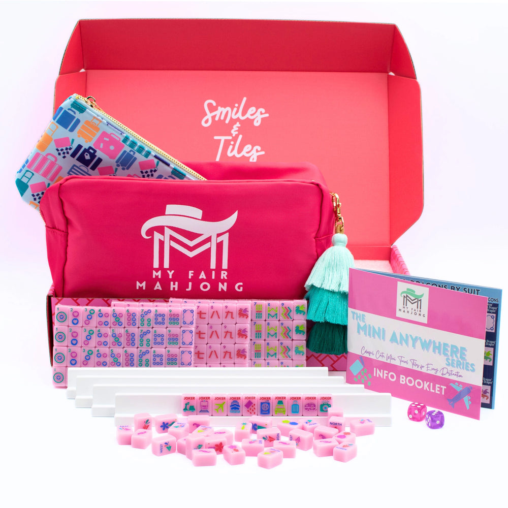 My Fair Mahjong Mini Mahjong Travel Set - Pink