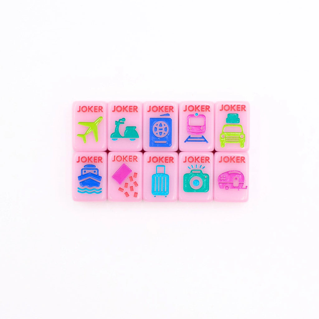 My Fair Mahjong Mini Mahjong Travel Set - Pink