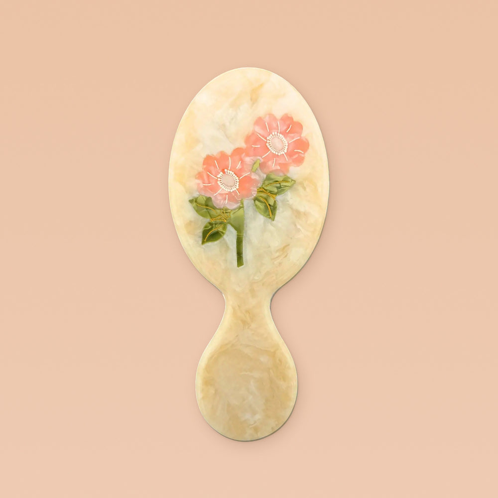 Solar Eclipse Hand-Painted Handbag Hero Hair Brush - Wild Rose | Eco-Friendly - View 1