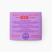 THE BIG CARD 2026 - Mahjong Playing Card by The Mahjong Line